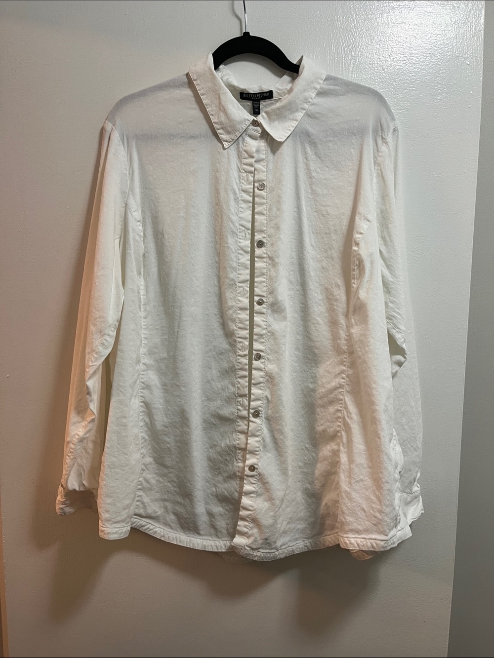 Eileen Fisher Plus Size Structured Button Down